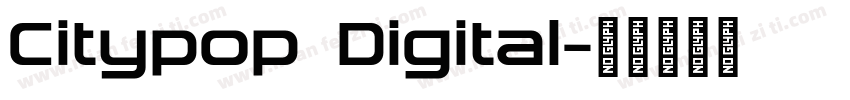 Citypop Digital字体转换